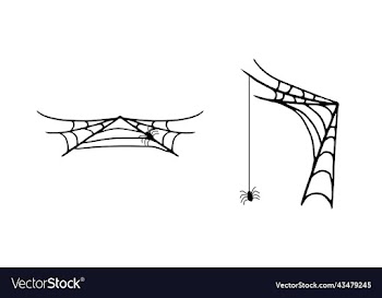 halloween elements spider silhouette
