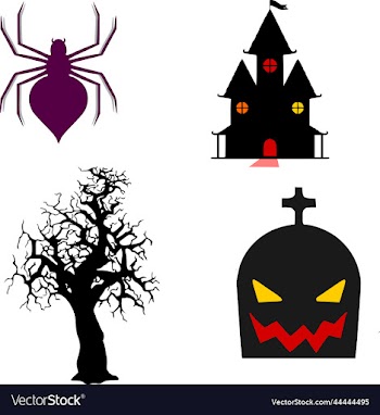 halloween elements transparent