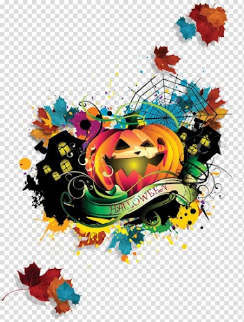 Halloween elements transparent background PNG clipart