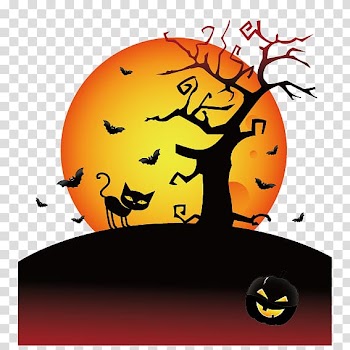 Halloween elements transparent background PNG clipart