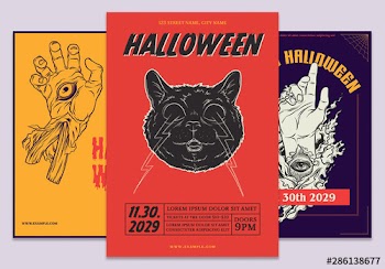 Halloween Events Flyer Set