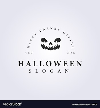 halloween face festival logo