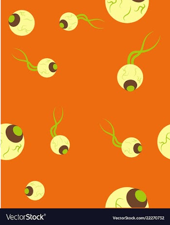 Halloween festive pattern endless background with vector image