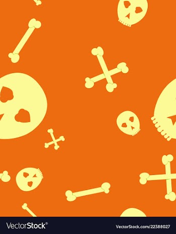Halloween festive pattern endless background with vector image
