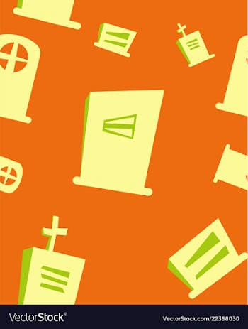 Halloween festive pattern endless background with vector image