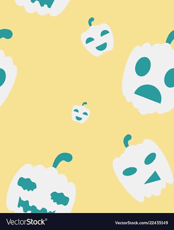 Halloween festive pattern endless background with vector image