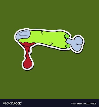 Halloween finger icon made in modern line style vector image