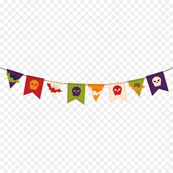 Halloween Flag Party - Halloween pull flag vector material 