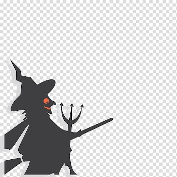 Halloween Flight, witch transparent background PNG clipart