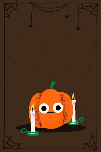 Halloween frame vector, cute jack-o'-lantern… | Free stock illustration | High Resolution graphic