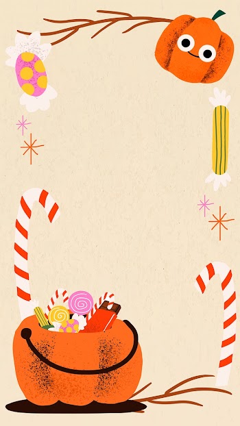 Halloween frame vector illustration, cute… | Free stock illustration | High Resolution graphic