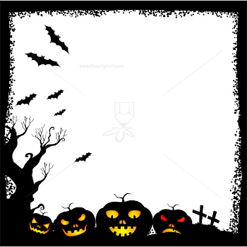 Halloween frame white background – Free vectors, illustrations ...