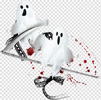 Halloween Ghost , Beautifully decorated ghost transparent background PNG clipart