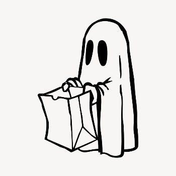 Halloween ghost drawing, vintage illustration | Free Vector - rawpixel