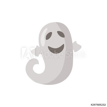 halloween ghost floating icon