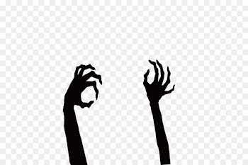 Halloween Ghost - Halloween ghost two hands 
