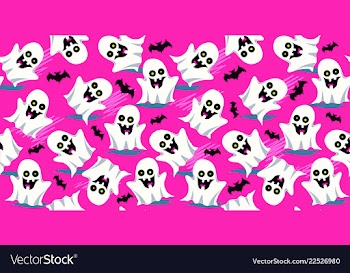 Halloween ghosts vector image