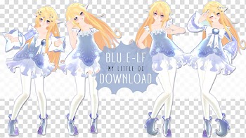 [HALLOWEEN GIFT / TDA] BLU.E-LF [], Blueldf poster transparent background PNG clipart