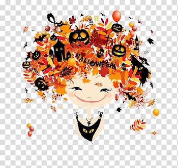 Halloween girl transparent background PNG clipart