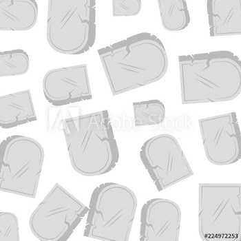 halloween gravestone pattern background