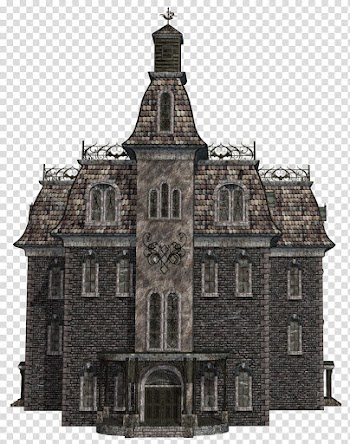 Halloween, gray church illustration transparent background PNG clipart