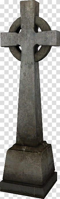 Halloween, gray cross figurine transparent background PNG clipart