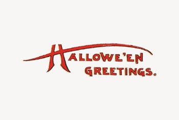 Halloween greetings typography clipart, vintage | Free Vector - rawpixel