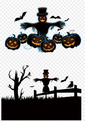 Halloween Handicraft Jack-o-lantern - Ghost Halloween scarecrow 