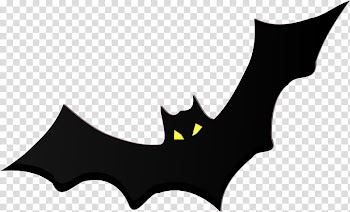 HALLOWEEN HANNAK, black bat logo illustration transparent background PNG clipart