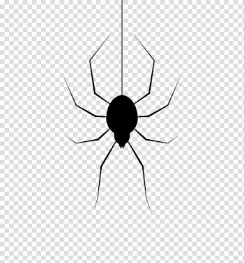 HALLOWEEN HANNAK, black spider graphics transparent background PNG clipart