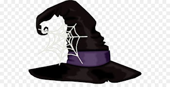 Halloween Hat Illustration - Black pointed hat 