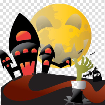 Halloween Haunted House PNG Image Transparent