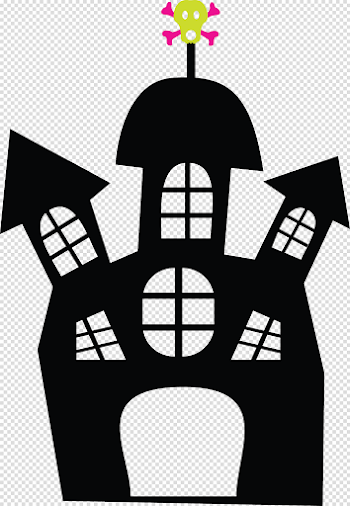 Halloween Haunted House Transparent Background PNG