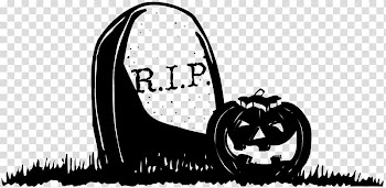 Halloween Headstone Cemetery Rest in peace , Of Pumpkin transparent background PNG clipart