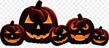Halloween Horror Jack-o'-lantern Pumpkin - Black terror pumpkin 