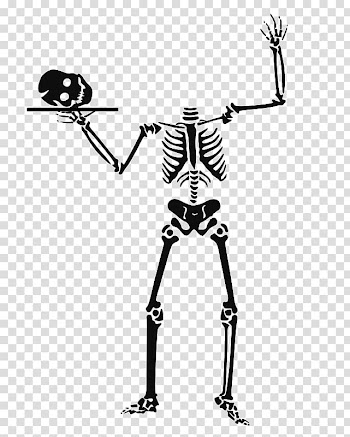 Halloween Human skeleton , Halloween Art transparent background PNG clipart