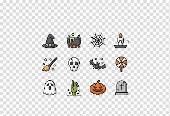 Halloween icon transparent background PNG clipart
