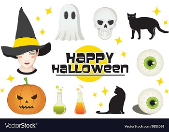  					Halloween icons vector image														