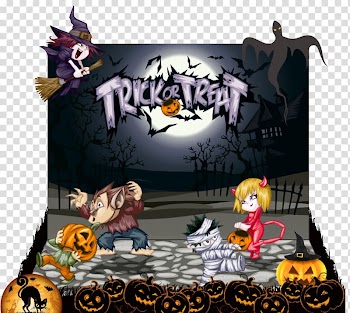 Halloween Illustration, Halloween transparent background PNG clipart