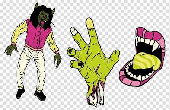 Halloween Illustration, Halloween werewolf Costume transparent background PNG clipart