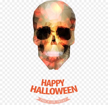 Halloween Illustration - Vector Diamond Skull 
