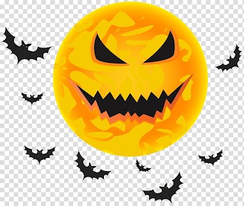 Halloween Jack-o'-lantern Emoticon , halloween moon transparent background PNG clipart