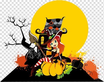 Halloween Jack-o'-lantern Euclidean , Halloween Design Elements HALLOWEEN transparent background PNG clipart