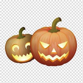 Halloween Jack-o-lantern Pumpkin Calabaza, Halloween pumpkin lantern transparent background PNG clipart