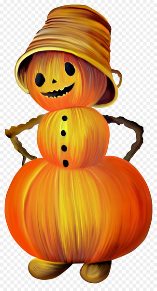 Halloween Jack-o-lantern Pumpkin Clip art - Brown Pumpkin Man 