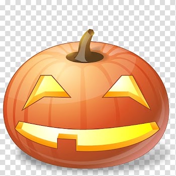 Halloween Jack-o'-lantern Pumpkin Icon, Smiling pumpkins transparent background PNG clipart
