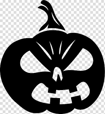Halloween Jack-o'-lantern Pumpkin Sticker Decal, Pumpkin head Silhouettes transparent background PNG clipart