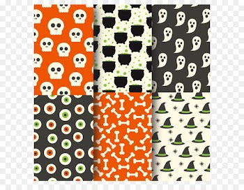 Halloween Jack-o'-lantern Textile Pattern - Cute Halloween seamless background vector 