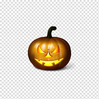 Halloween Jack o lantern transparent background PNG clipart