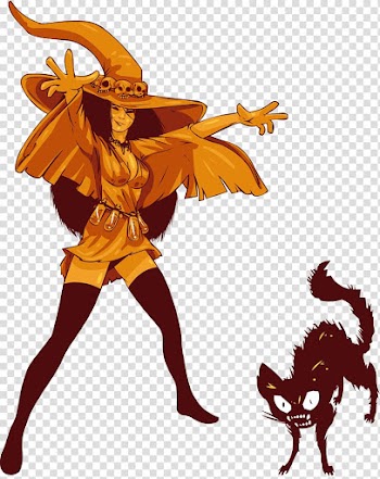 Halloween Jack-o\'-lantern witch, Halloween transparent background PNG clipart